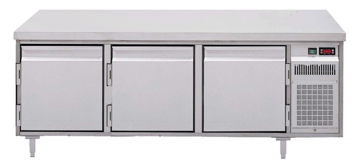 Bild 1: Nordcap Tiefkühltisch, unterbaufähig UTKE 3-65-3T